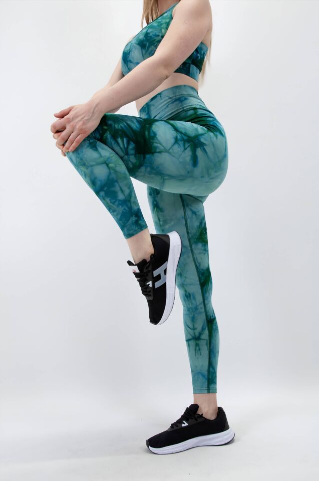 Zümrüt Su Yeşil Batik Tayt  I Heyy's Activewear