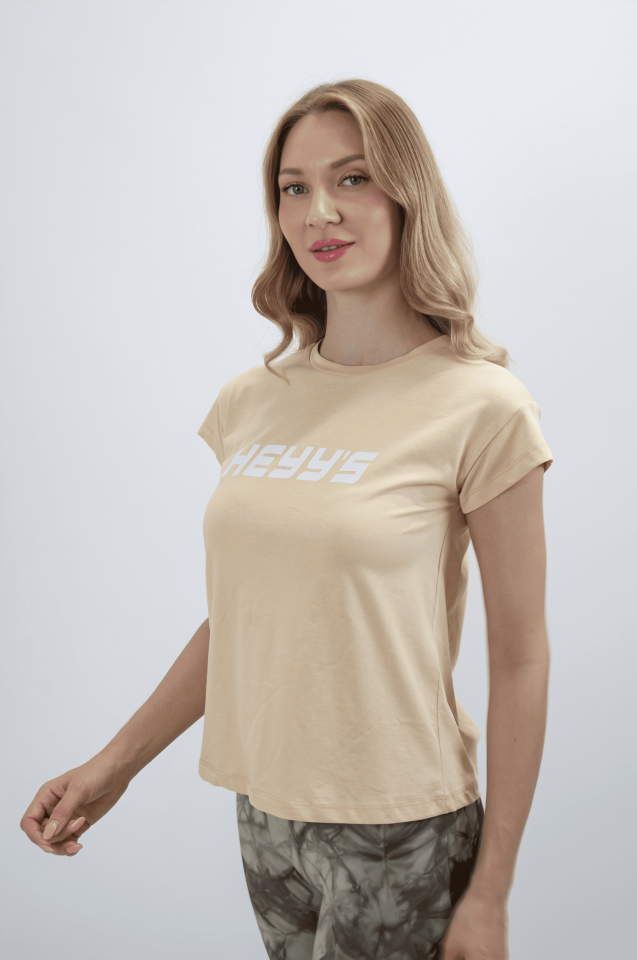 Taş Renk T- Shirt I Heyy's Activewear