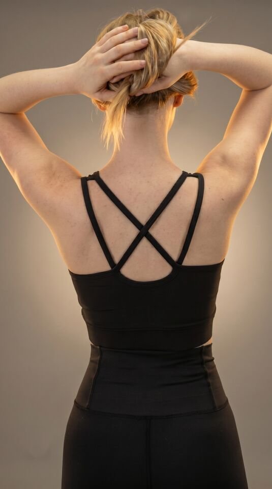 Sporcu Sütyeni Siyah Bra (Göğüs Pedli) I Heyy's Activewear