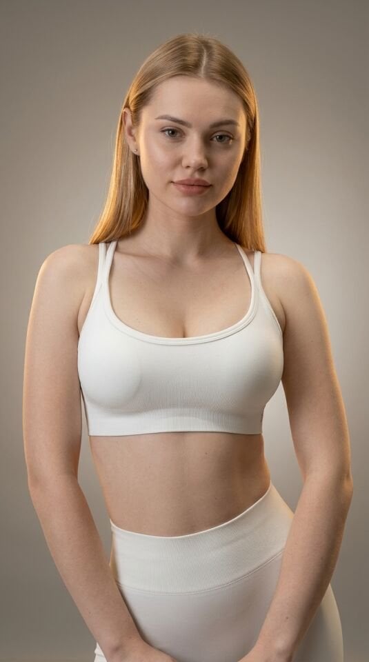 Askılı Sporcu Sütyeni Beyaz Bra I Heyy's Activewear