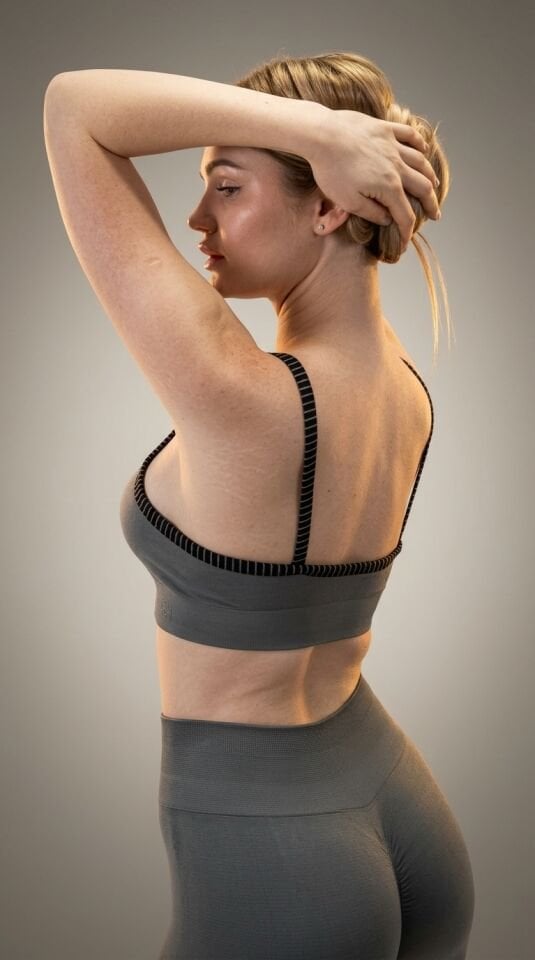 Askılı Sporcu Sütyeni Antrasit Gri Bra I Heyy's Activewear