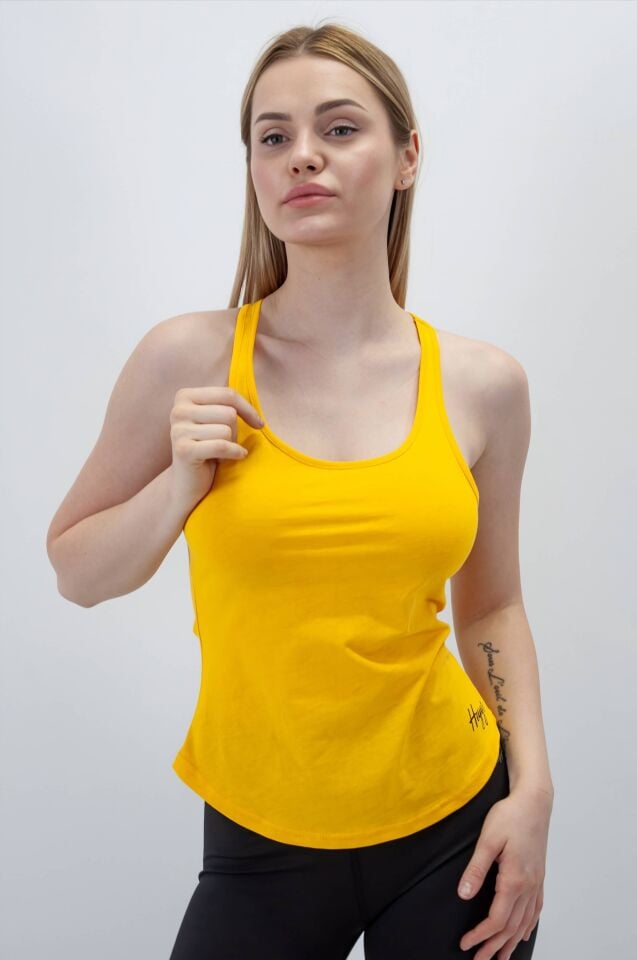 Sarı Renk Askılı Atlet I Heyy's Activewear