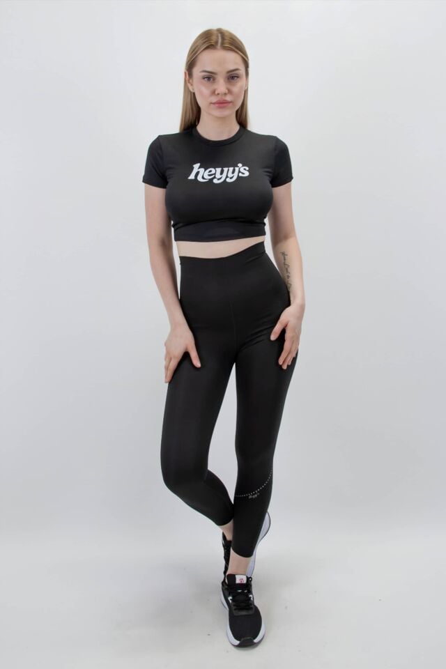 Siyah Korse Tayt I Heyy's Activewear